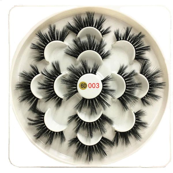 

7pairs dramatic fake lashes 20mm mink eyelashes natural 3d faux mink lashes long false eyelashes makeup extension eyelashes wmtysl xhhair