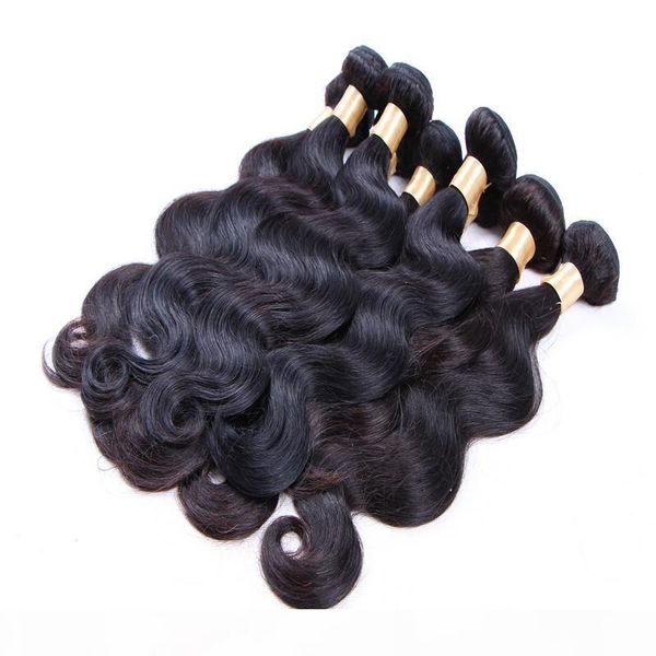 

human hair weave color 1b body wave 3 bundles 300g brazilian peruvian malaysian indian remy hair weft, shipping free, Black