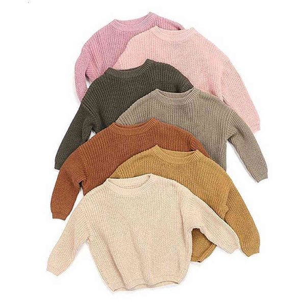 

us warehouse fashion 0-5years newboorn baby girl winter autumn sweaters long sleeve solid kintting o-neck fall clothing, Blue
