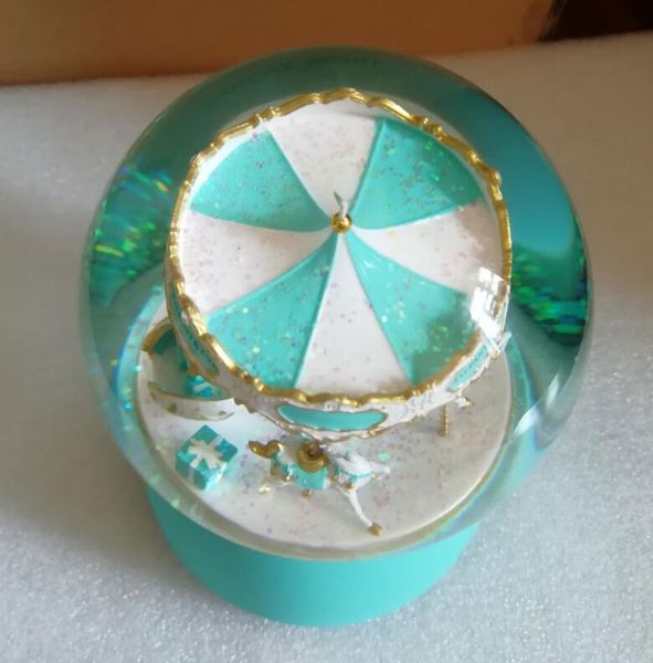 

new vip gift carousel snow globe 2020 decorate crystal ball for christmas & novelty birthday gift