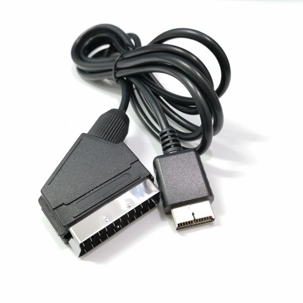 

1.8m rgb scart cable tv av lead replacement connection cable for sony playstation ps1 ps2 ps3 for pal/ntsc consoles