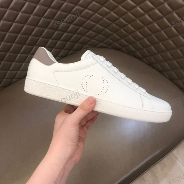 

new fashion catwalk apple ace style alphabet sneakers genuine leather classic paris sneakers shoes size 35-46