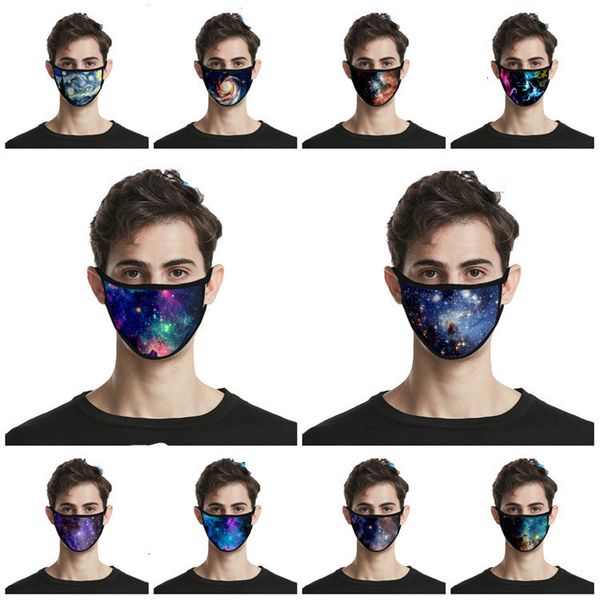 

child starry sky breathable anti dust face mask reusable men and women designer masks 10style t2i51146