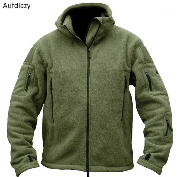 

outdoor jackets&hoodies aufdiazy men autumn winter fleece tactical jackets sports hiking male thermal hooded om0401, Blue;black