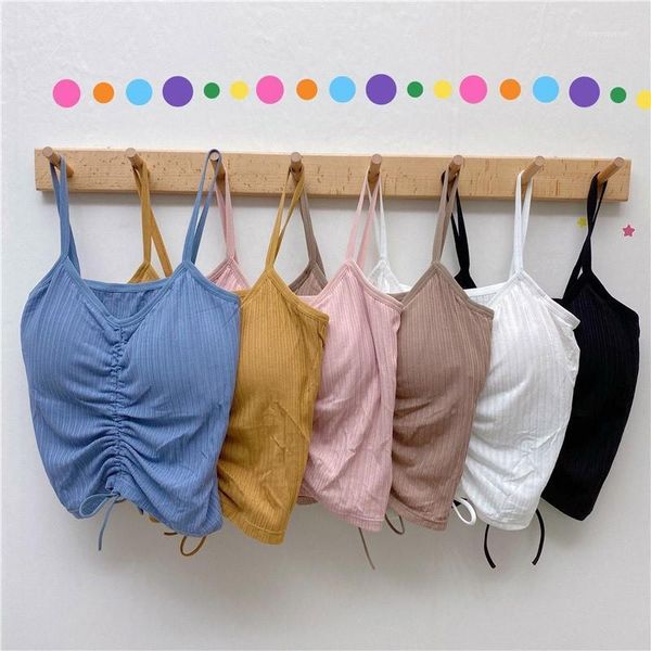 

camisoles & tanks careful machine suspender vest wrapped chest beautiful back bottoming breathable outer wear vitality girl underwear tube t, Black;white