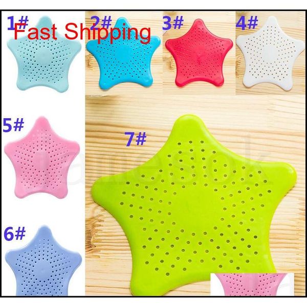 

kitchen bathroom sea star sucker filter sink drain ser anti-clogged floor sewer outfall hair filter colanders s qyllpj yh_pack