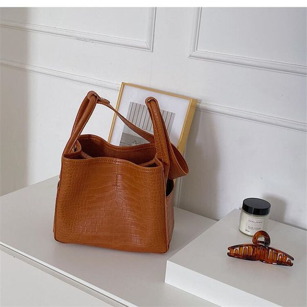 

fashion bucket bag handbag women shoulder bag purses alligator pattern crossbody bags messenger bags sale