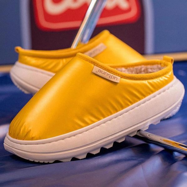 

winter warm slippers for couple waterproof women platform women's plush flats ladies woman home footwear indoor female shoes #gk3j, Black