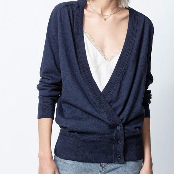 

women sweater fall/winter 2020 new knitted cardigan fashionable casual cashmere knitted cardigan1, White