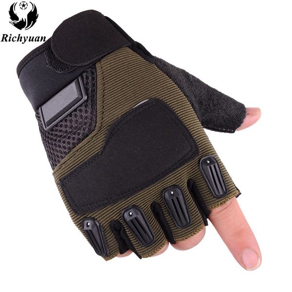 

new style army tactical for men sports mittens half finger bicycle fitness military women gloves, Blue;gray