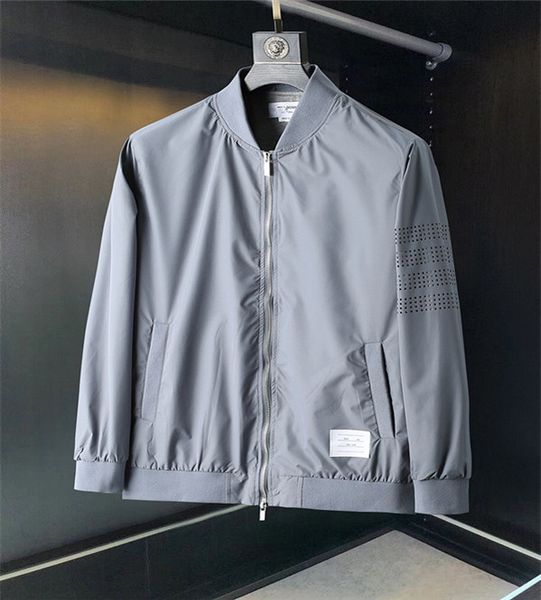 

2020 early fall new men's jacket casual fashion breathable trench coat baseball jacket, Black;brown