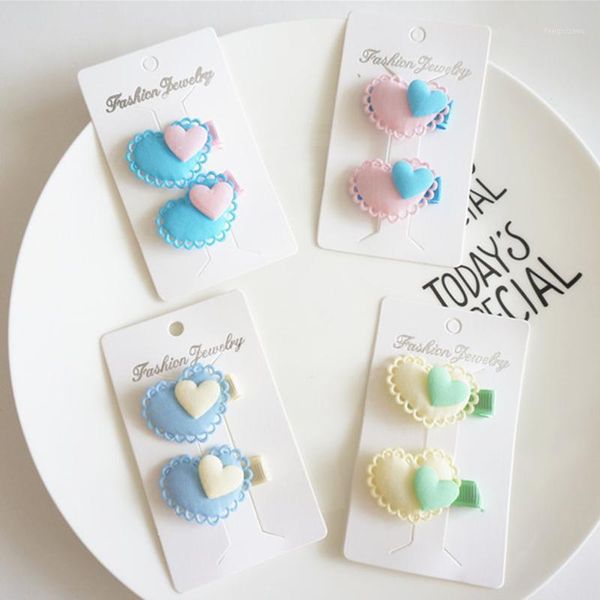 

hair accessories 2021 cute heart flower princess hairpins kids girls clips barrette for children hairgrips clip accessories1, Slivery;white