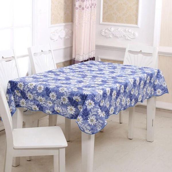 

floral peva table cloth lattice tablecloth coffee table cloth oilproof flower print multifunctional rectangle cover1