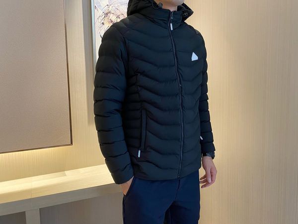 

мужчины молния куртки мода активные спорт стиль пальто 2020 новое прибытие сплошное цвет с длинным рукавом капюшона мужская зимняя верхняя о, Black