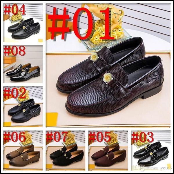 

l1 handmade men dress shoes, black leather luxury men oxford shoes men flats formal shoes 22