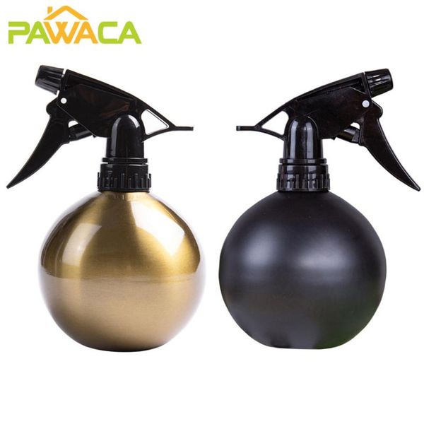 

watering equipments stainless steel can mini black gold color succulent plant pot device spraying bottle indoors garden tool 500ml