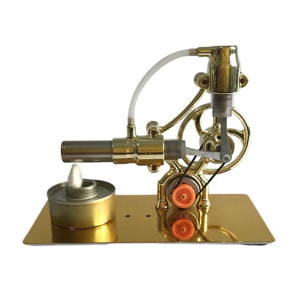 

air stirling engine,gold motor miniature steam power physics toy lab teaching model education toy electricity generator solid metal