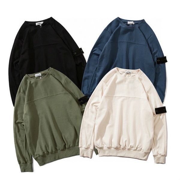 

autumn and winter new multicolor comfort sweatshirt men plus velvet knit solid color hooded hoodies 9919, Black;brown