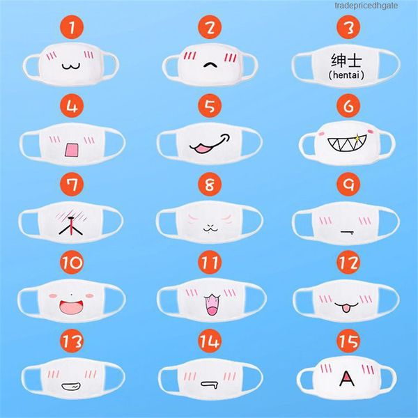 

factory9g59cute fun bear kids party fancy anime dress lower half face mouth muffle reusable dust warm windproof cotton mask s