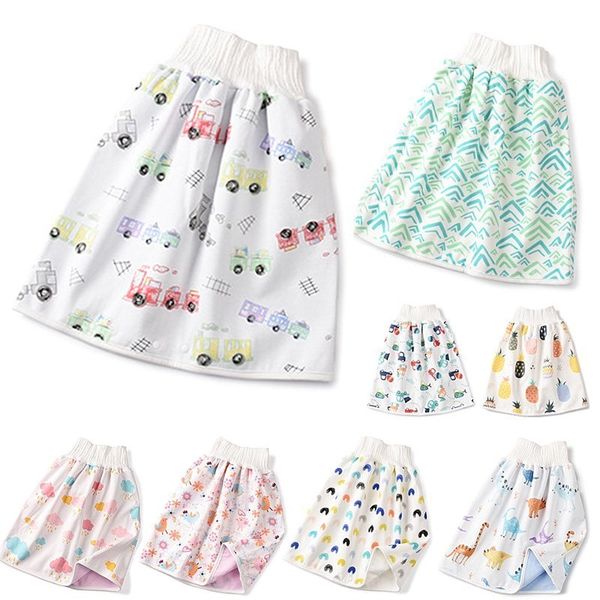 

tpu baby diaper skirt infant waterproof toilet training pants anti-urine bed wetting night urine artifact children cotton diaper 201117