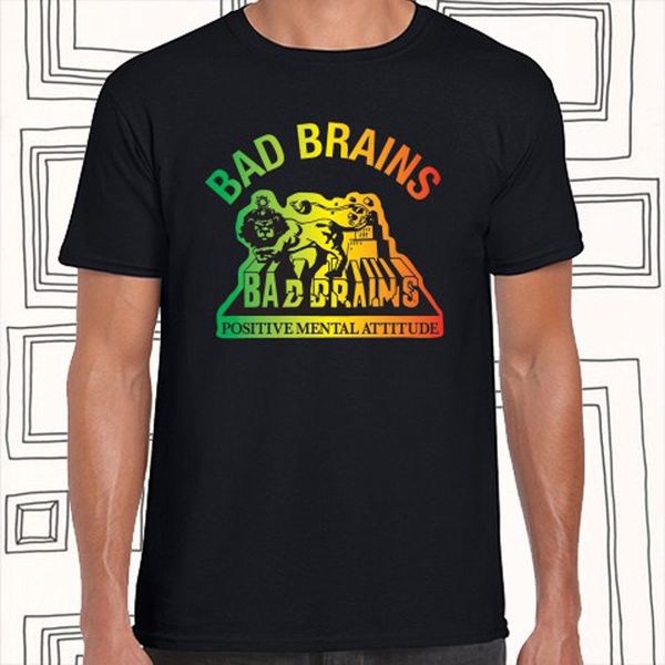 

bad brains positive mental attitude men's black t - shirt size s m l xl s - 6xl s - 6xl cool tee shirt sport hooded sweatshirt hoodie