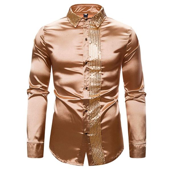 

men's casual shirts 2021 men long sleeve shirt slim fit male social business nightclub show hosting dress for soft camisa masculina, White;black