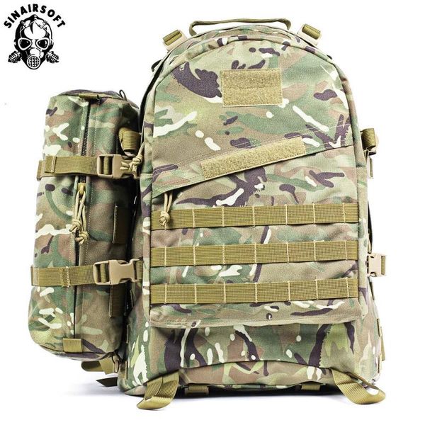 

55l large capacity molle tactical backpack waterproof army assault bags outdoor hiking trekking hunting camping bag