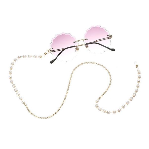 

2020 luxury chic metal bead pearl eyeglasses chain sunglasses accessories halter glasses cord chain for glasses women jewelry h bbyqyn