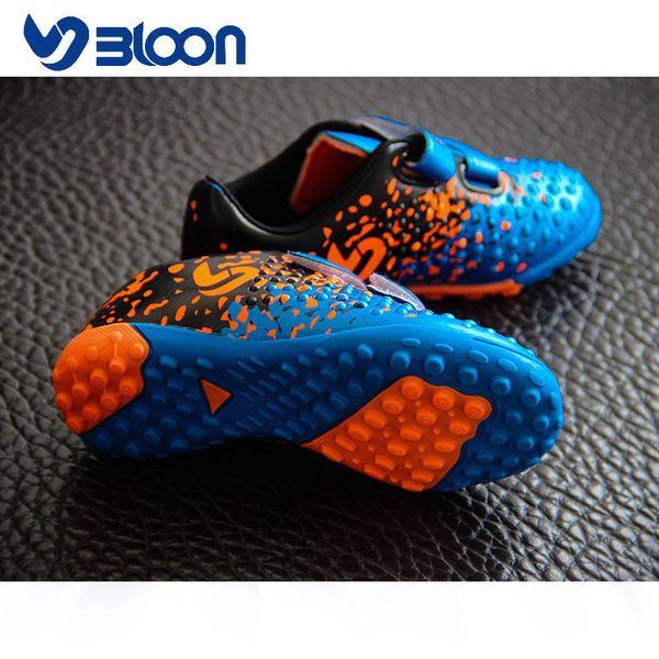 

size 26-37 little kids soccer shoes indoor kindergarten students boots boys girls children football training sneakers, Black