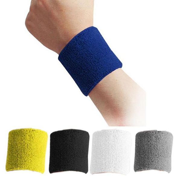 

1 piece wristband sport hand band sweat wrist support brace wraps guards for sports safety gym fitness basketbal jllkwx, Black;red