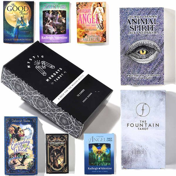 Giochi di carte The Modern Witch Tarot Deck Guidebook Card Table Gioco di carte Magical Fate Divination Card DHL spedizione gratuita