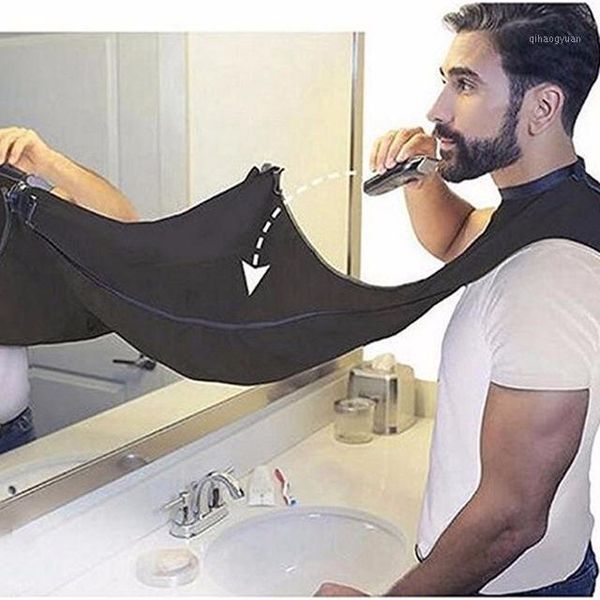 

man beard care shave apron waterproof clean aprons bathroom facial hair bib household gadgets1