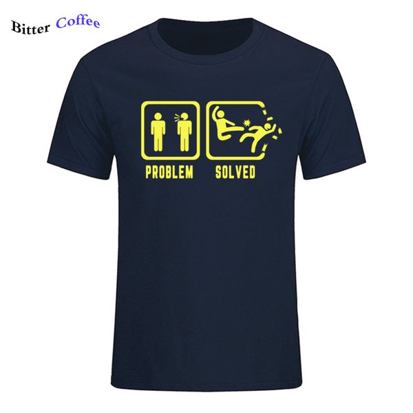 

funny karate martial arts problem solved summer new arrival casual short sleeved & tees sport hooded sweatshirt hoodie men t shirt