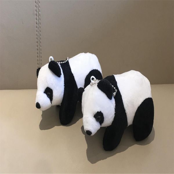 

10шт оптовая размер 12см panda key chain плюшевые куклы хлопка фаршированная кулон keyring игрушка подарка wmtqso infant2005