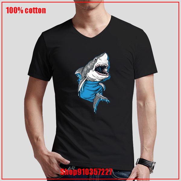 

mudgeware great white shark pocket printing street style v casual short sleeve men t shirt cool sport hooded sweatshirt hoodie