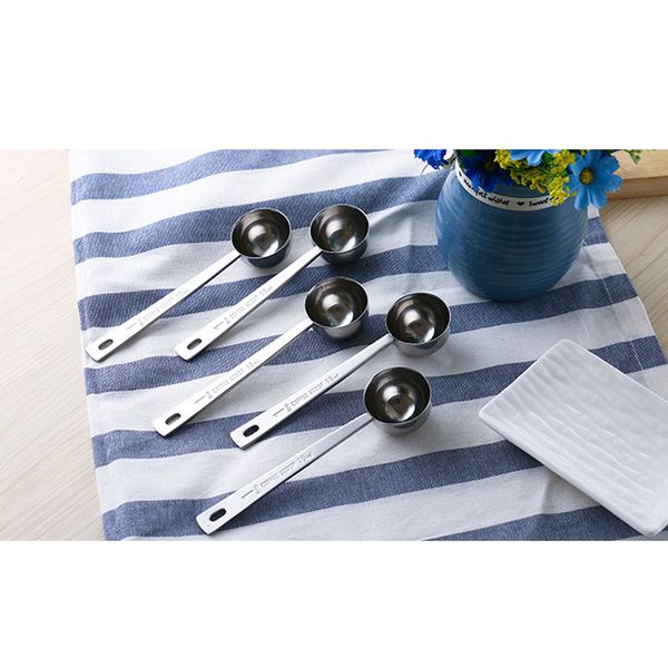 

15ml stainless steel coffee spoon condiment scoop dessert ladle 14.6cm