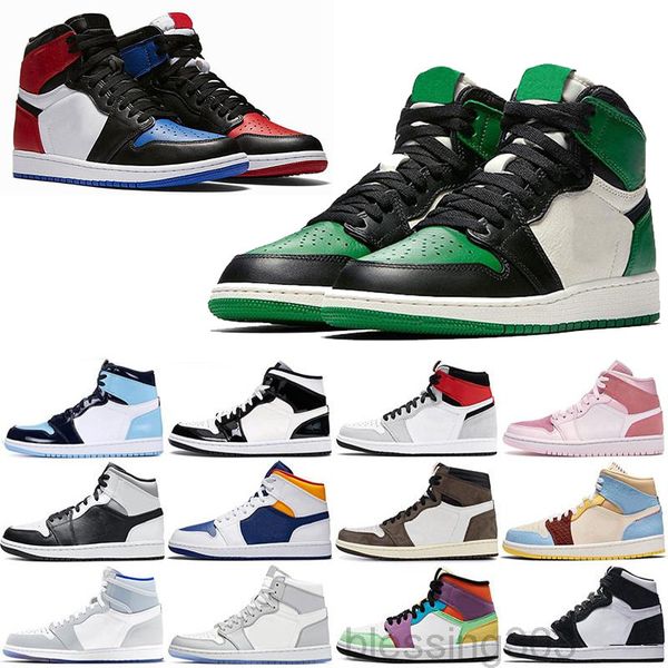 

2020 new arrival jumpman 1 1s high black toe not for resale men women basketballs shoes obsidian unc black white mens women sneakers hkrr