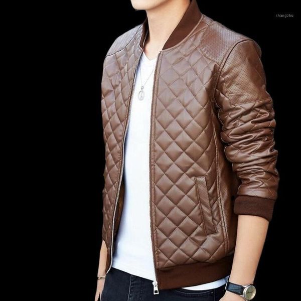 

men's pu jackets men lapel pu leather coat winter thick warm pilot jacket male fur collar jacket tactical mens coat1, Black