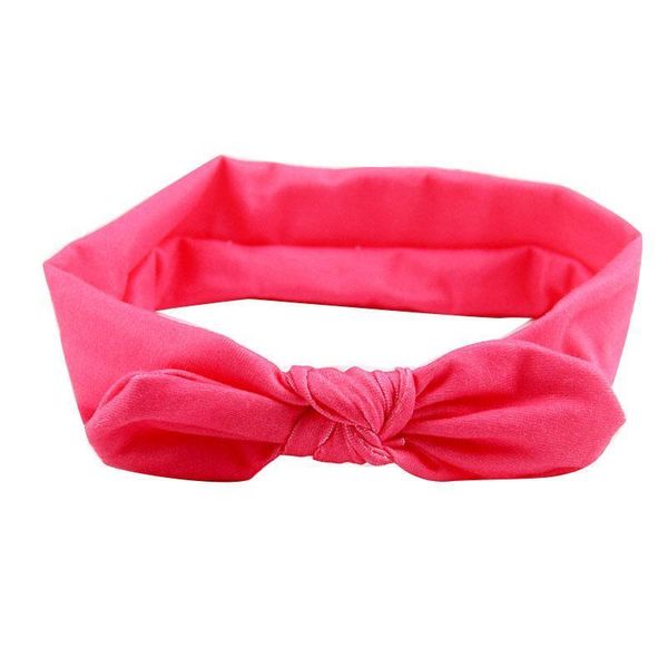 

2020 solid color rabbit ear hair band turban hair accessories bunny ears knotted bow hairband for women simple headband headwear q bbyidr