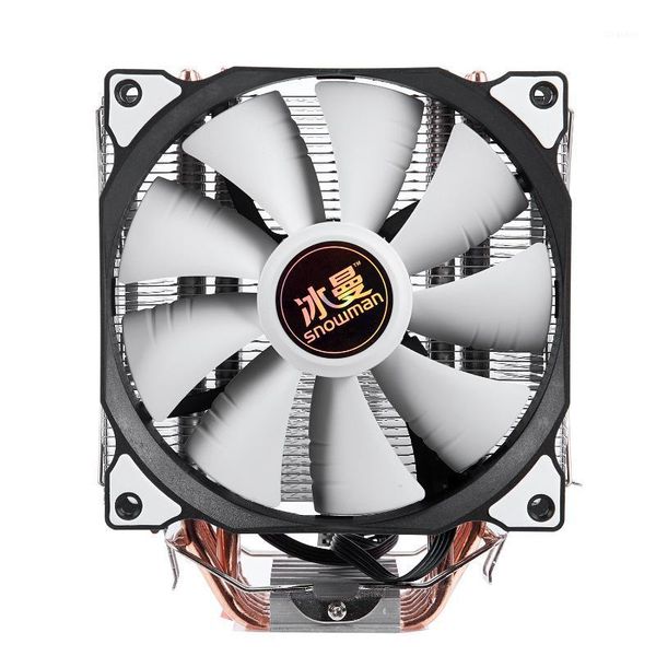 

fans & coolings snowman 4 pin cpu cooler 6 heatpipe single/double fan cooling 12 cm lga775 1151 115x 1366 support intel amd1