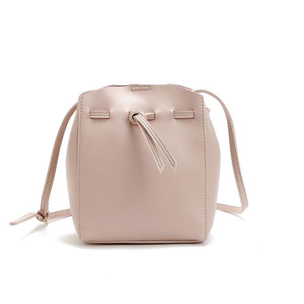 

2020 new bucket bags women handbags pu leather drawstring black crossbody shoulder bags female messenger bolsa feminina