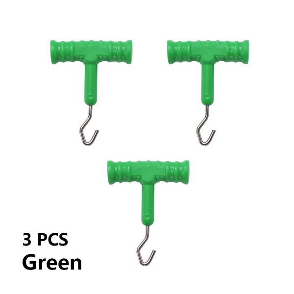 

3pcs abs gripstainless steel smooth knot hook fishing knot puller rig making tool tackle of carp terminal fishing accessories h bbyqqo