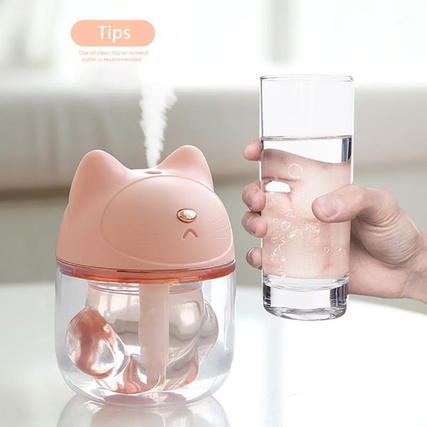 

gadgets air humidifier 150ml mini cat claw usb water tank 7-color night light cool mist office skin care supplies1