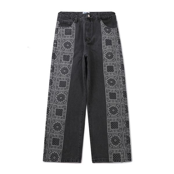 

new 2021 kiryaquy high luxury man west coast bloods cotton denim pants comfort s-xl # d3 jeans 8e30, Blue