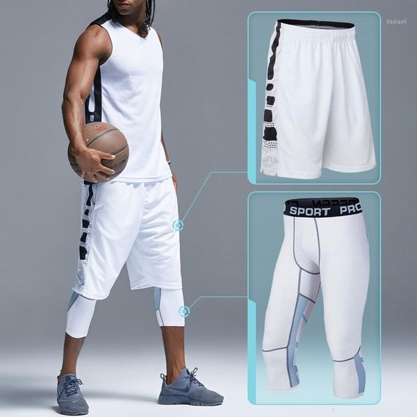 

running shorts men kids basketball sets sport gym quick-dry workout board tights for male soccer exercise hiking fitness yoga1, Black;blue