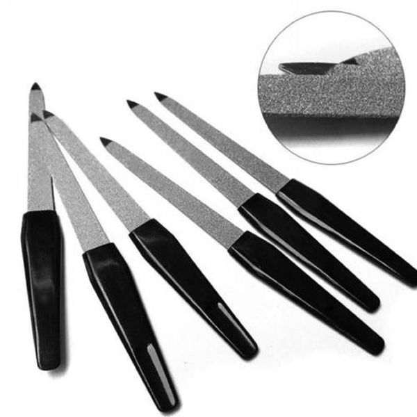 

5pcs dayfuli metal double sided nail files edge manicure grooming diy pro manicure pedicure tool na qylief