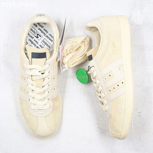 

new running shoes beige portrait bubble eye band co-branded oasis liam gallagher spezial lg spzl men women casual sneakers 36-45