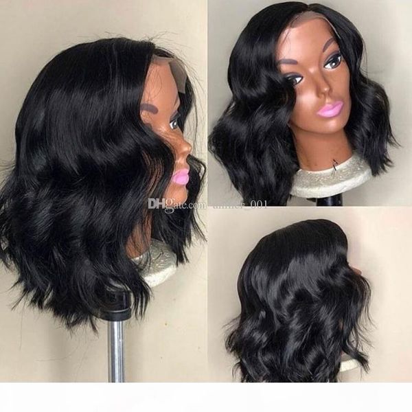 

human hair full lace wigs lace front wigs with baby hair loose wave brazilian human wig for black women, Black;brown