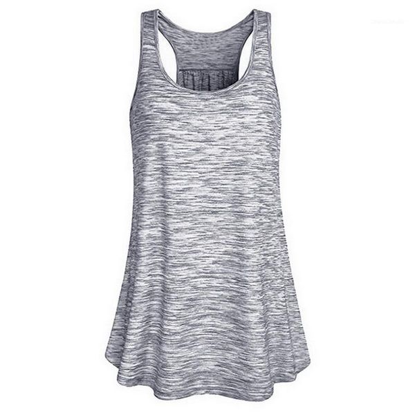 

running jerseys loozykit 2021 summer women vest sleeveless shirt i-shaped back tanks quick dry elastic breathable loose jogging 1, Black;blue