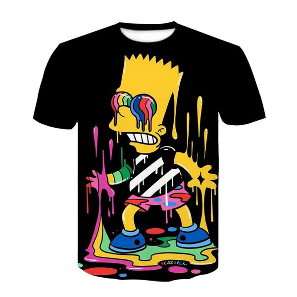 

new simpson anime cosplay m-4xl 3d print shirts horror comics kawaii men clothing
